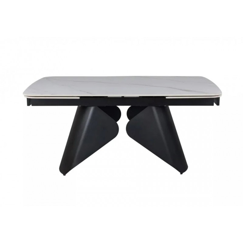 Стіл обідній розкладний ARMANDO 160(240)*90 білий / чорний ARMANDOBC160 Signal