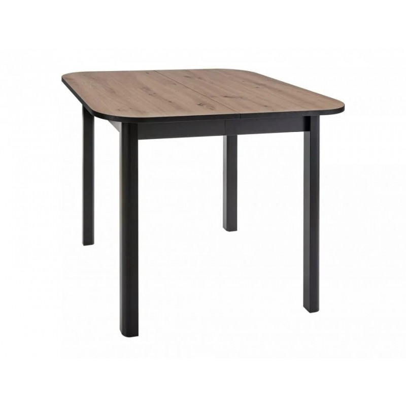 Стіл обідній розкладний DANTE II 90(130)*90 дуб артизан / чорний мат DANTEIIDACM90 Signal