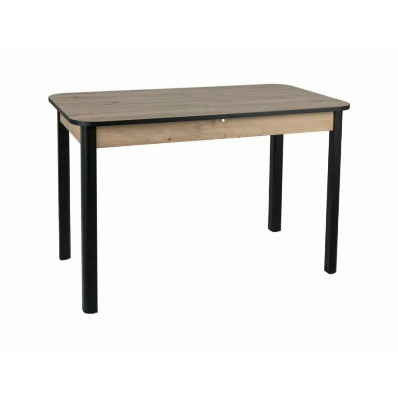 Стіл обідній розкладний DIEGO II Дуб Артісан / Чорний Діаметр 120(160)x68 DIEGO2DAC120 Signal