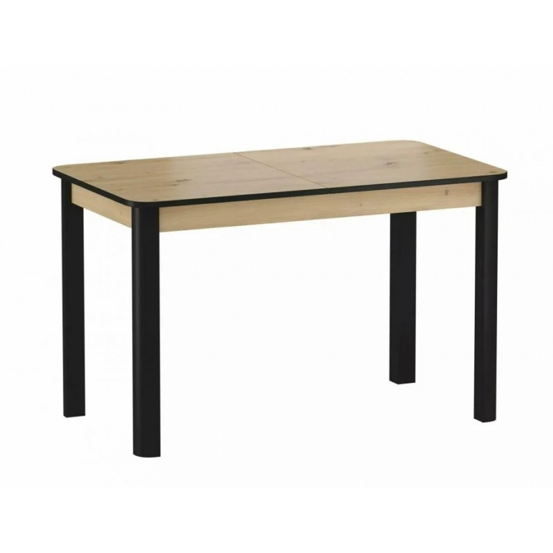 Стіл обідній розкладний DIEGO II Дуб Артісан / Чорний Діаметр 120(160)x68 DIEGO2DAC120 Signal