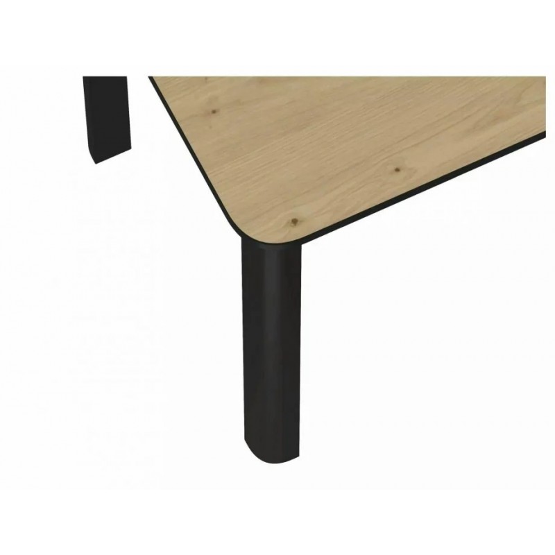 Стіл обідній розкладний DIEGO II Дуб Артісан / Чорний Діаметр 120(160)x68 DIEGO2DAC120 Signal