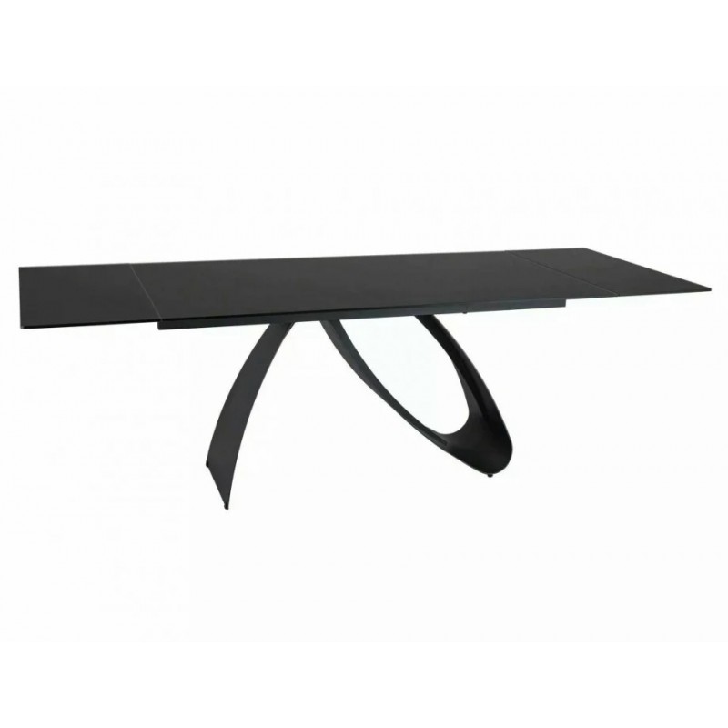 Стіл обідній розкладний DIUNA Чорний Чорний мат Діаметр (160-240)X90 DIUNACCZ160 Signal