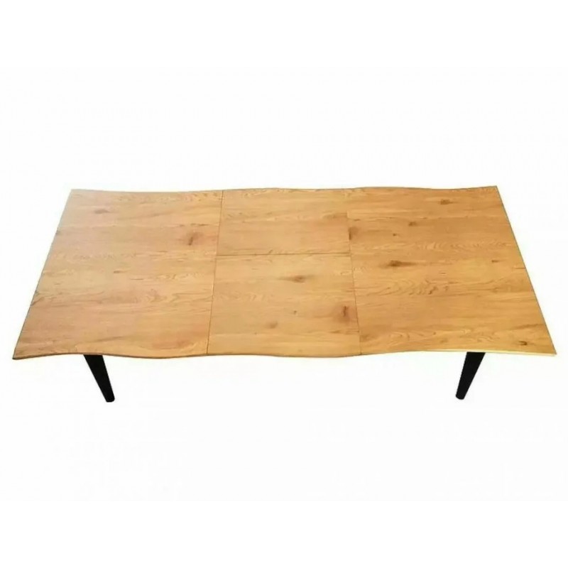 Стіл обідній розкладний FRESNO 120(180)X80 дуб / чорний каркас FRESNODC1201 Signal