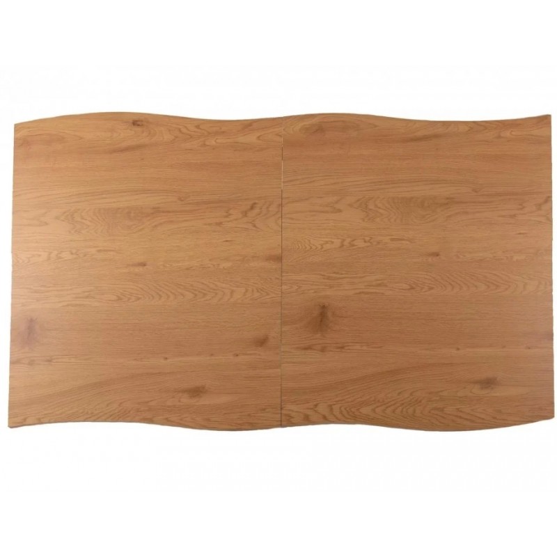 Стіл обідній розкладний FRESNO 120(180)X80 дуб / чорний каркас FRESNODC1201 Signal