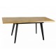 Стіл обідній розкладний FRESNO дуб артизан / чорний каркас 120(180)X80 FRESNODAC1201 Signal