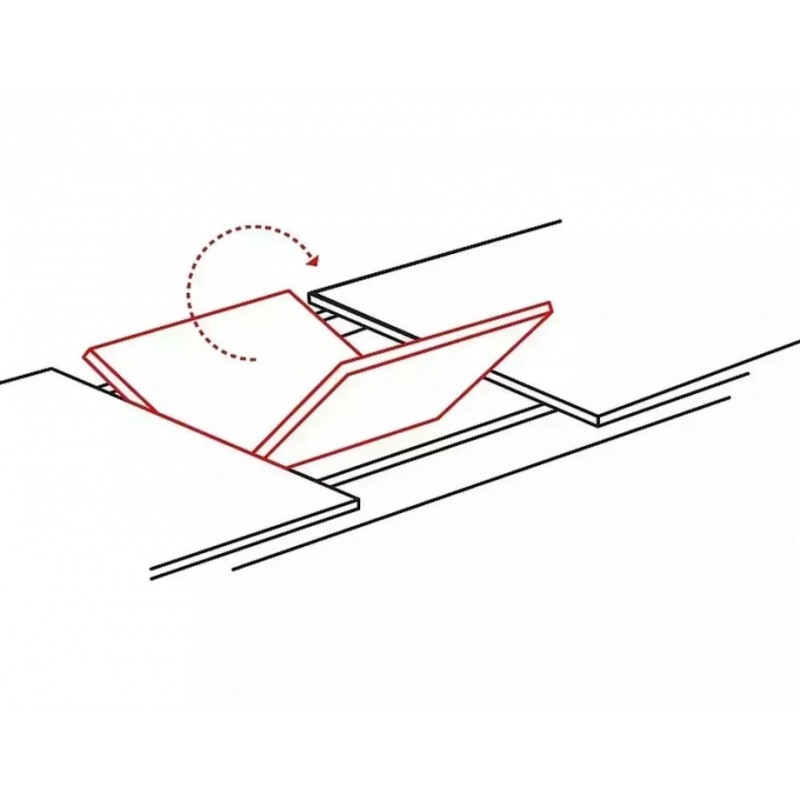 Стіл обідній розкладний FRESNO дуб артизан / чорний каркас 120(180)X80 FRESNODAC1201 Signal