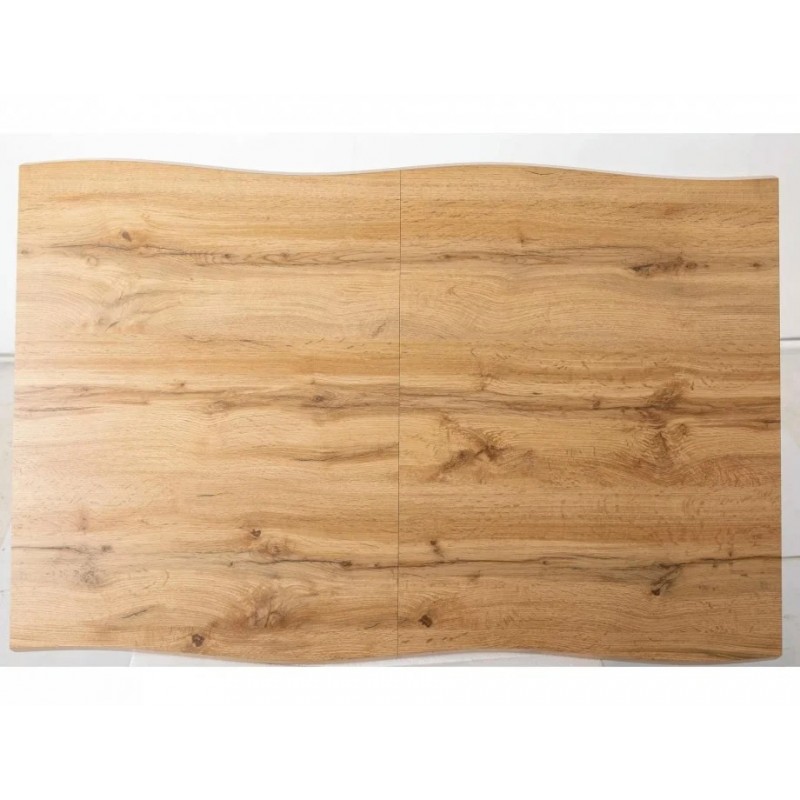 Стіл обідній розкладний FRESNO дуб артизан / чорний каркас 120(180)X80 FRESNODAC1201 Signal