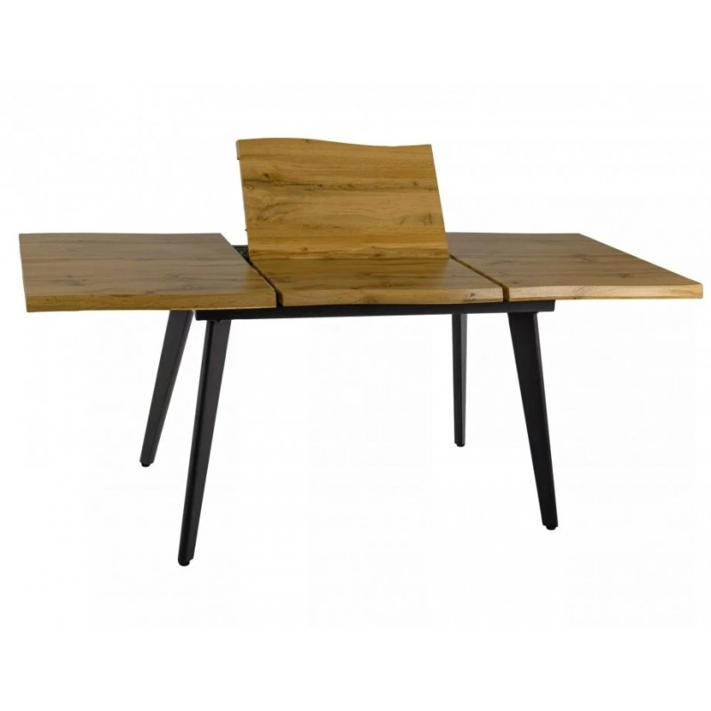 Стіл обідній розкладний FRESNO дуб артизан / чорний каркас 120(180)X80 FRESNODAC1201 Signal