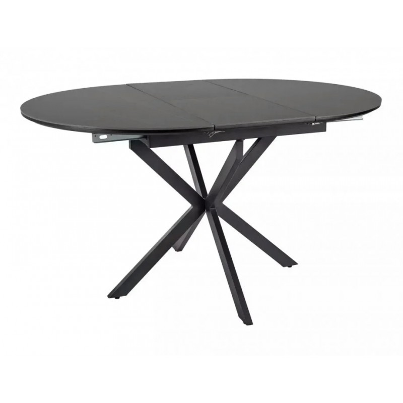 Стіл обідній розкладний GASTON CERAMIC 100(135)*100 чорний GASTONC100 Signal