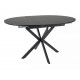 Стіл обідній розкладний GASTON CERAMIC 100(135)*100 чорний GASTONC100 Signal
