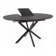 Стіл обідній розкладний GASTON CERAMIC 100(135)*100 чорний GASTONC100 Signal