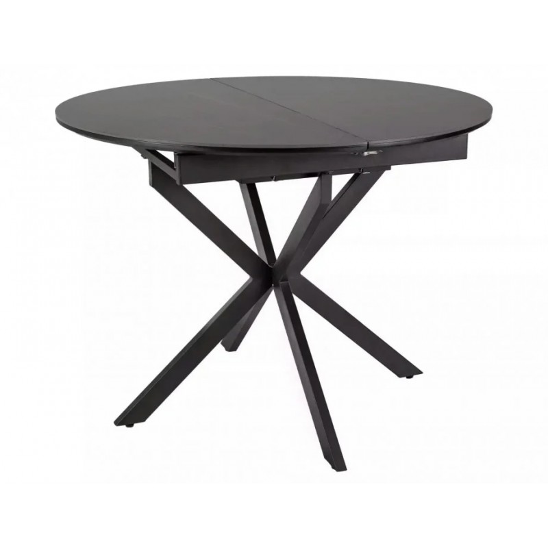 Стіл обідній розкладний GASTON CERAMIC 100(135)*100 чорний GASTONC100 Signal
