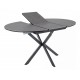 Стіл обідній розкладний GASTON CERAMIC 100(135)*100 сірий / чорний GASTONSZC100 Signal