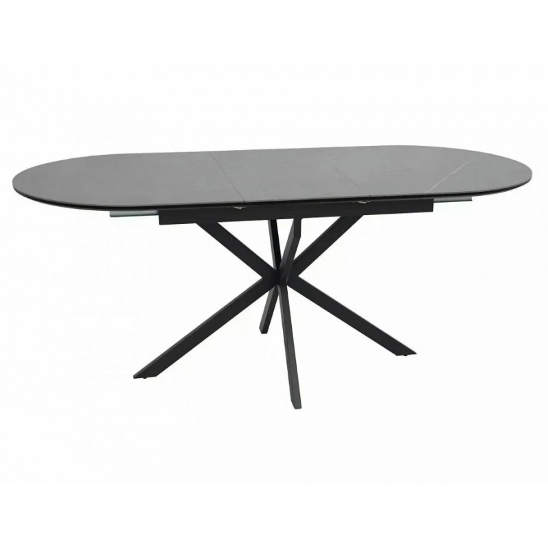 Стіл обідній розкладний GASTON CERAMIC 140(180)*80 сірий / чорний GASTONSZC140 Signal