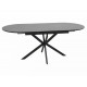 Стіл обідній розкладний GASTON CERAMIC 140(180)*80 сірий / чорний GASTONSZC140 Signal