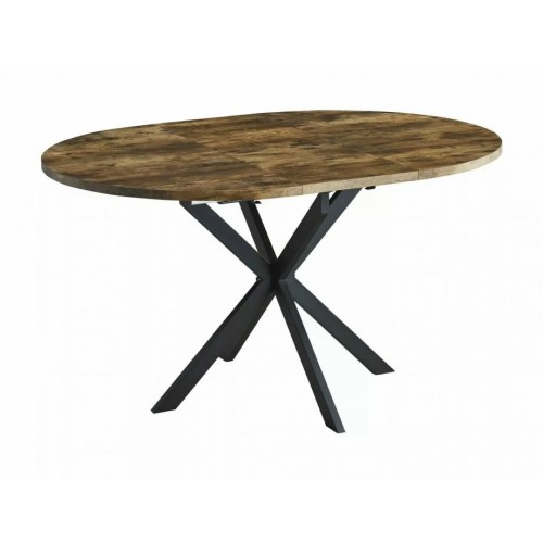 Стіл обідній розкладний GASTON Вінниця / Чорний мат Діаметр 100(135)X100 GASTONOVC100 Signal