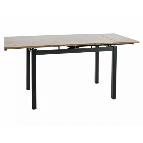 Стіл обідній розкладний GD017 Горіх Вінтаж / Чорний мат Діаметр 110(170)X74 GD017OVC110 Signal