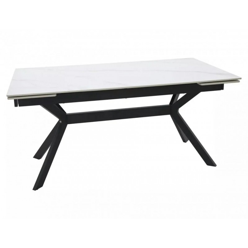 Стіл обідній розкладний IMPERIA 160(220)*90 білий / чорний IMPERIABC160 Signal