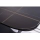 Стіл обідній розкладний INFINITY CERAMIC 160(240)*95 чорний AZARIO BLACK/чорний мат INFINITYCBC160 Signal