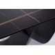 Стіл обідній розкладний INFINITY CERAMIC 160(240)*95 чорний AZARIO BLACK/чорний мат INFINITYCBC160 Signal