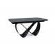 Стіл обідній розкладний INFINITY CERAMIC 160(240)*95 чорний AZARIO BLACK/чорний мат INFINITYCBC160 Signal