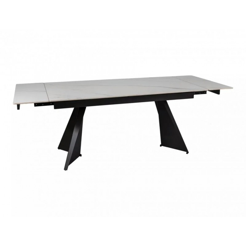 Стіл обідній розкладний LACONI 160(220)*90 білий / чорний LACONIBC160 Signal
