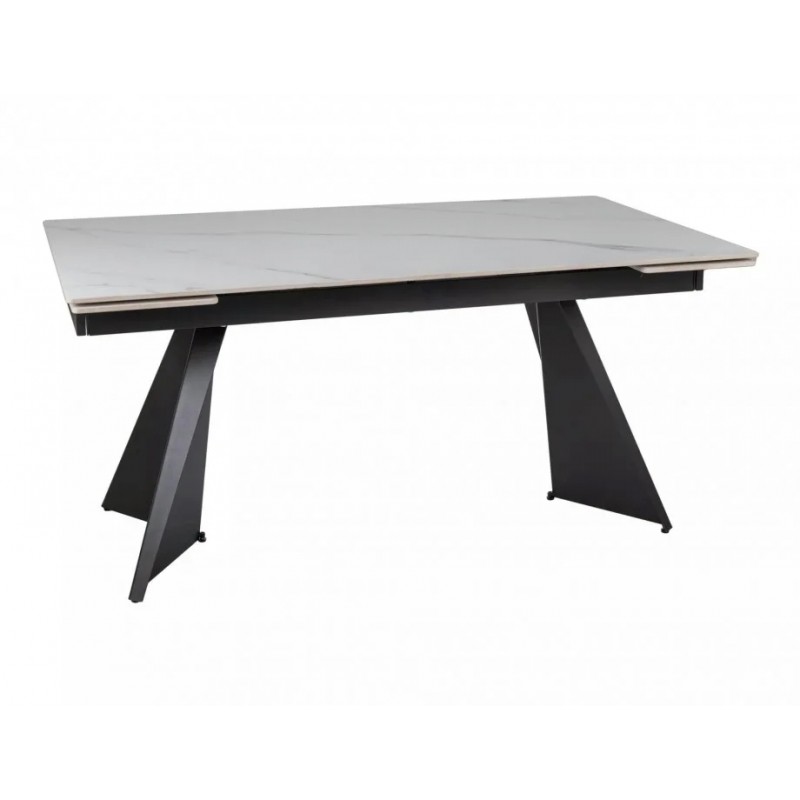 Стіл обідній розкладний LACONI 160(220)*90 білий / чорний LACONIBC160 Signal