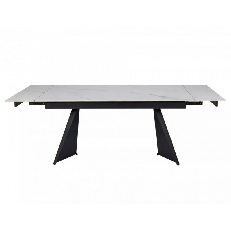 Стіл обідній розкладний LACONI 160(220)*90 білий / чорний LACONIBC160 Signal