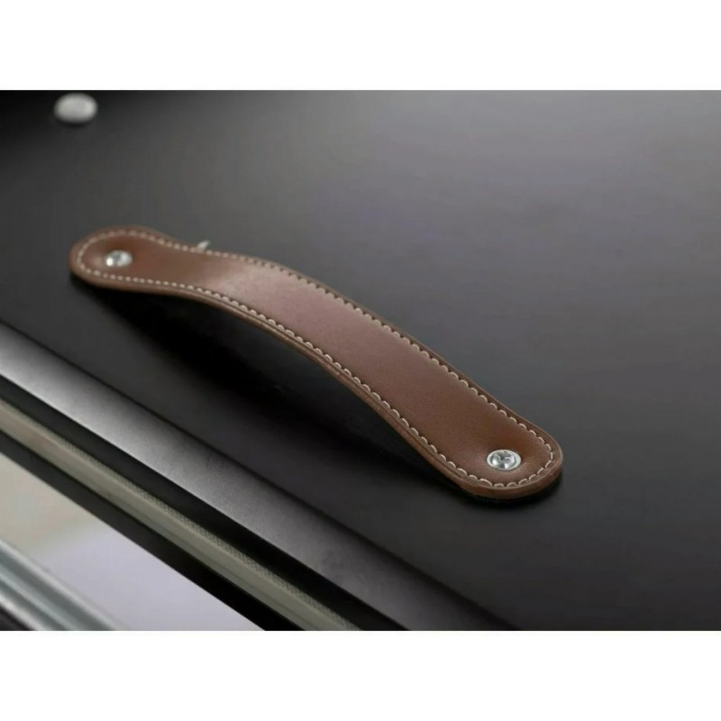 Стіл обідній розкладний LOGAN CERAMIC Білий / Чорний мат Діаметр 160(200)X90 Signal