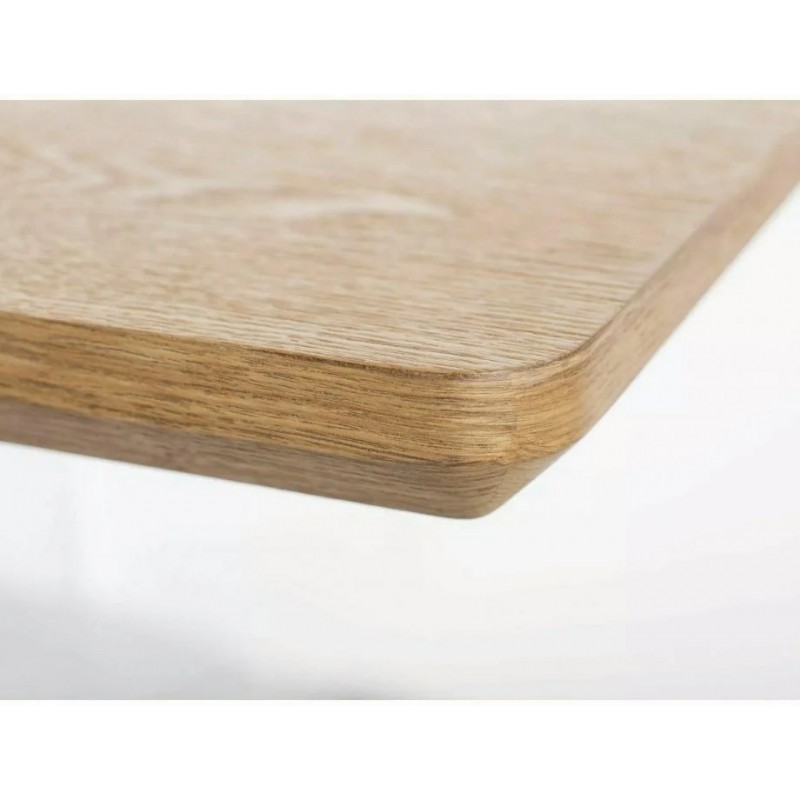 Стіл обідній розкладний LOGAN Дуб / Чорний мат Діаметр 160(200)X90 Signal