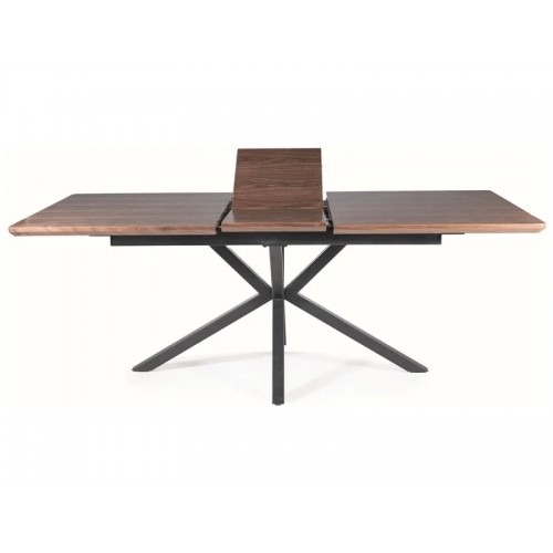 Стіл обідній розкладний LOGAN Горіх / Чорний 160(200)X90 LOGANORC160 Signal