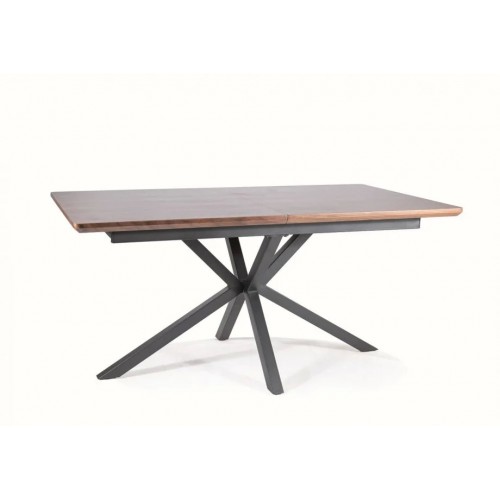 Стіл обідній розкладний LOGAN Горіх / Чорний 160(200)X90 LOGANORC160 Signal