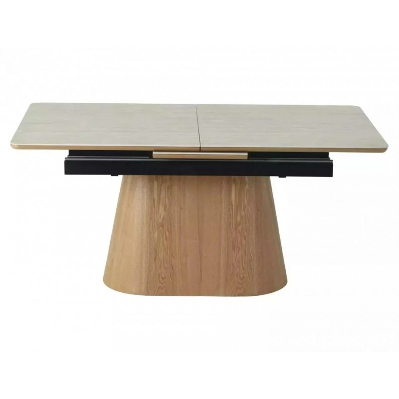 Стіл обідній розкладний MONACO 160(200)*90 бежевий травертин / дуб MONACOSZTRC160 Signal