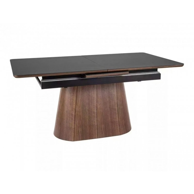 Стіл обідній розкладний MONACO 160(200)*90 чорний / горіх MONACOCOR160 Signal