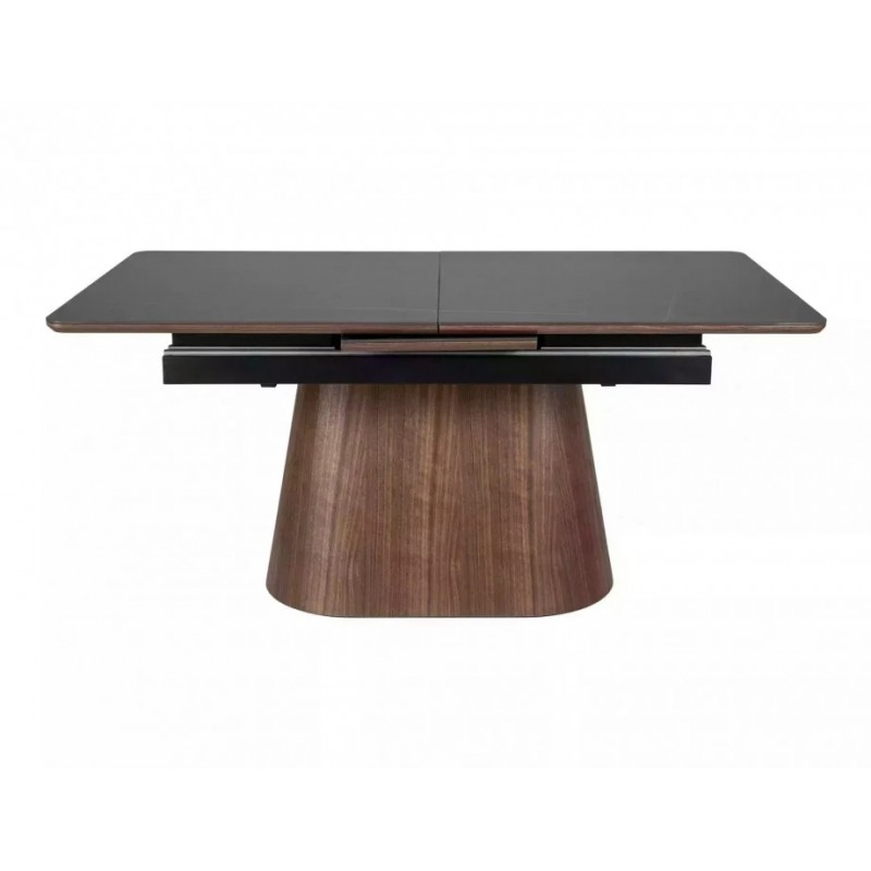 Стіл обідній розкладний MONACO 160(200)*90 чорний / горіх MONACOCOR160 Signal