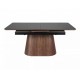 Стіл обідній розкладний MONACO 160(200)*90 чорний / горіх MONACOCOR160 Signal