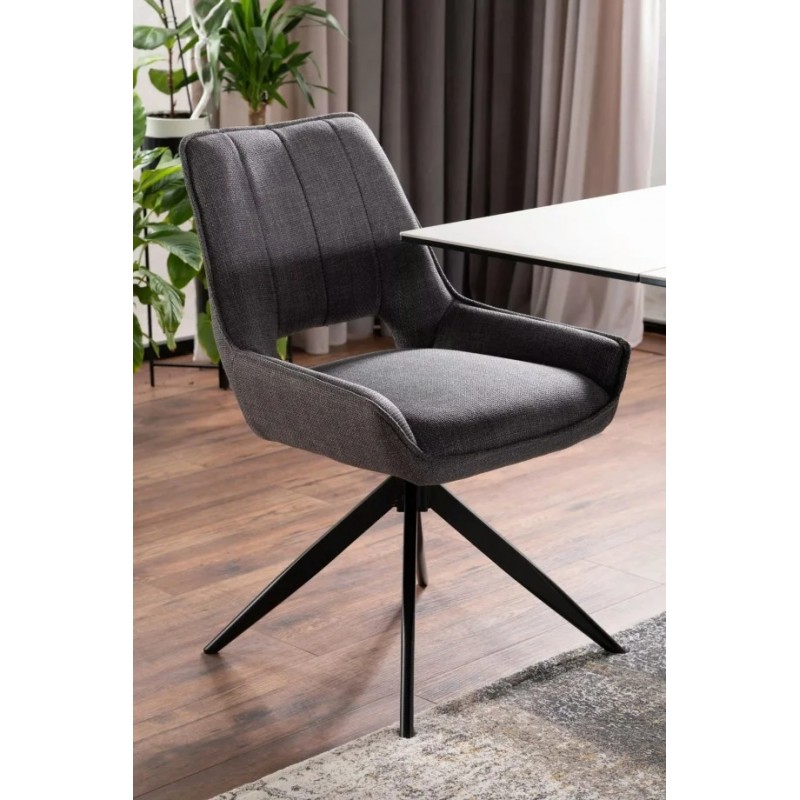 Стіл обідній розкладний PETERSON CERAMIC Білий Statuario Venato / Чорний мат (160-240)X90 Signal