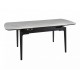 Стіл обідній розкладний SENTO 120(180)*80 білий / чорний SENTOBC120 Signal
