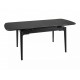 Стіл обідній розкладний SENTO 120(180)*80 чорний SENTOC120 Signal