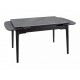 Стіл обідній розкладний SENTO 120(180)*80 сірий / чорний SENTOSC120 Signal