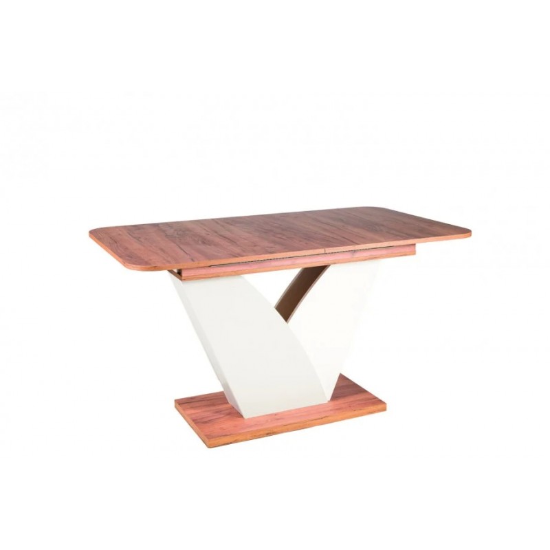 Стіл обідній розкладний VIDAR Дуб крафт тютюн / крем 140(180)X80 VIDARDCTK140 Signal