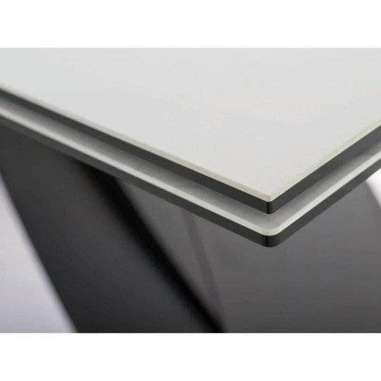 Стіл обідній розкладний WESTIN CERAMIC Крем Diamond Cream / Чорний мат (160-240) X90 WESTINKRC160 Signal Стіл обідній розкладний WESTIN CERAMIC Крем Diamond Cream / Чорний мат (160-240) X90 WESTINKRC160 Signal