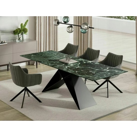 Стіл обідній розкладний WESTIN CERAMIC Морський VERDE ALPI / Чорний мат (160-240)X90 WESTINTVC160 Signal Стіл обідній розкладний WESTIN CERAMIC Морський VERDE ALPI / Чорний мат (160-240)X90 WESTINTVC160 Signal