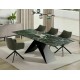 Стіл обідній розкладний WESTIN CERAMIC Морський VERDE ALPI / Чорний мат (160-240)X90 WESTINTVC160 Signal Стіл обідній розкладний WESTIN CERAMIC Морський VERDE ALPI / Чорний мат (160-240)X90 WESTINTVC160 Signal