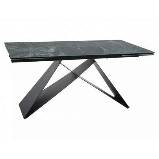 Стіл обідній розкладний WESTIN CERAMIC Морський VERDE ALPI / Чорний мат (160-240)X90 WESTINTVC160 Signal Стіл обідній розкладний WESTIN CERAMIC Морський VERDE ALPI / Чорний мат (160-240)X90 WESTINTVC160 Signal