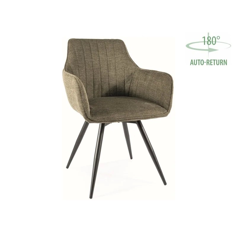 Стілець BALLO BREGO Чорний каркас / Оливковий 77 BALLOBRCOL Signal