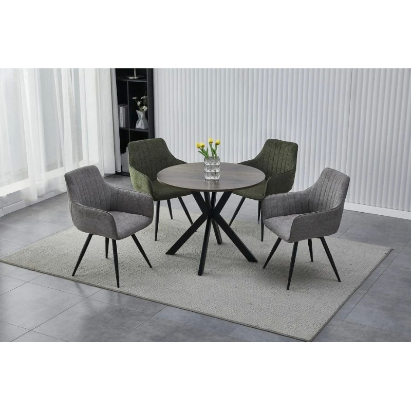 Стілець BALLO BREGO Чорний каркас / Оливковий 77 BALLOBRCOL Signal