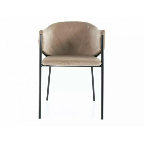 Стілець BONO VELVET Чорний Стелаж / Бежевий BLUVEL 28 BONOVCBE Signal