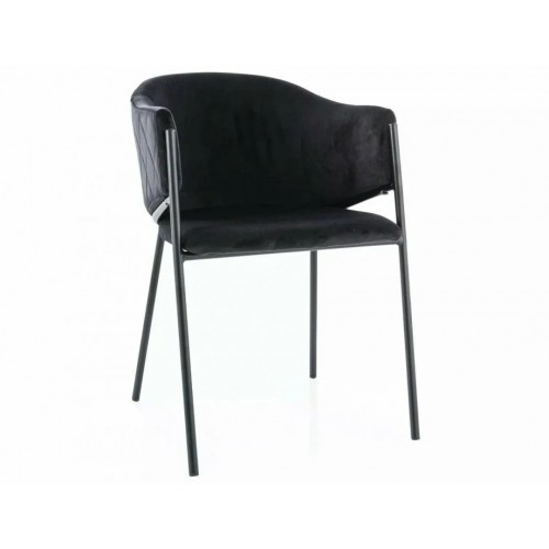 Стілець BONO VELVET Чорний Стелаж / Чорний BLUVEL 19 BONOVCC Signal