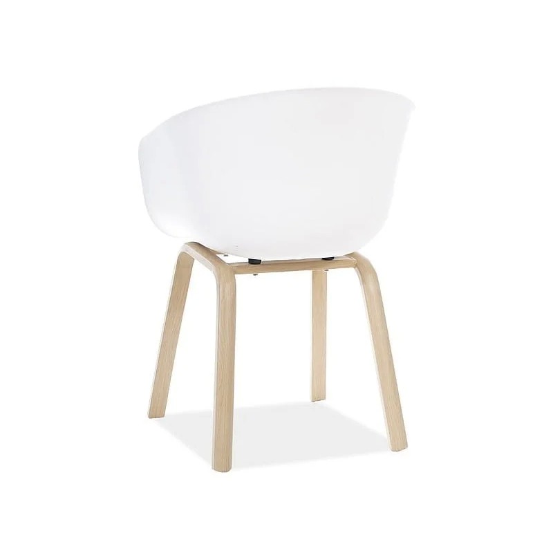 Стілець EGO дуб метал каркас/білий EGOBUB Signal